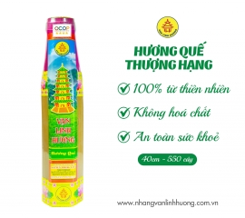 Nhang Vạn Linh Hương quế thượng hạng lục giác trung 4 tấc