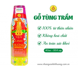 Nhang Vạn Linh Hương gỗ tùng trầm lục giác đại